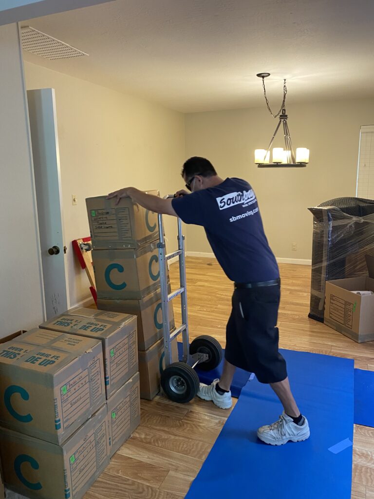 Southbay Moving Team performing an apartment move