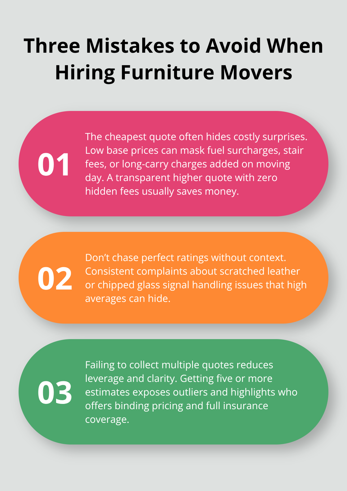 Three-point summary of the most common mistakes people make when choosing furniture movers. - furniture movers fresno ca