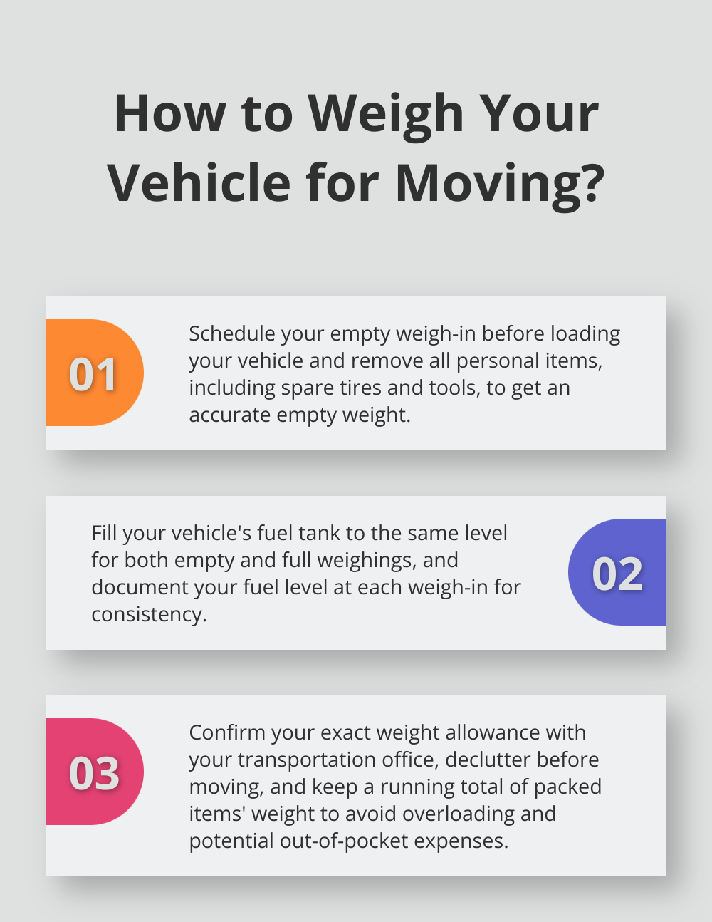 Infographic: How to Weigh Your Vehicle for Moving? - military move weigh station