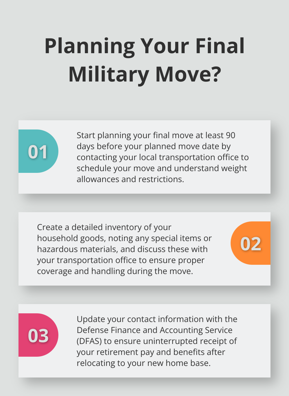 Infographic: Planning Your Final Military Move?